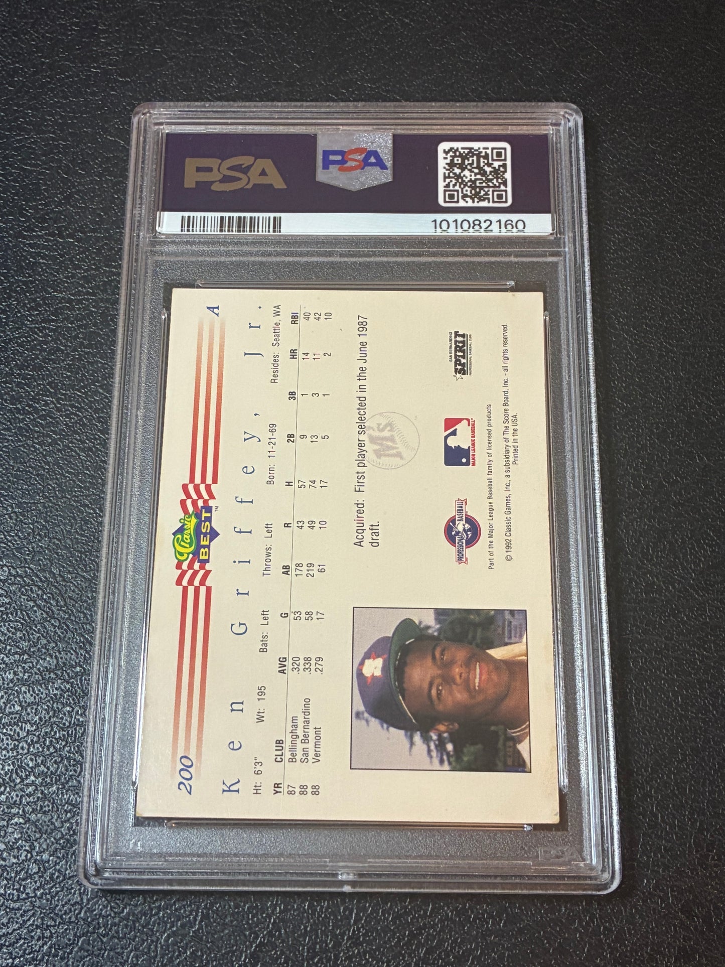 1992 Classic Best Minor League - Ken Griffey Jr #200 PSA 4🔥