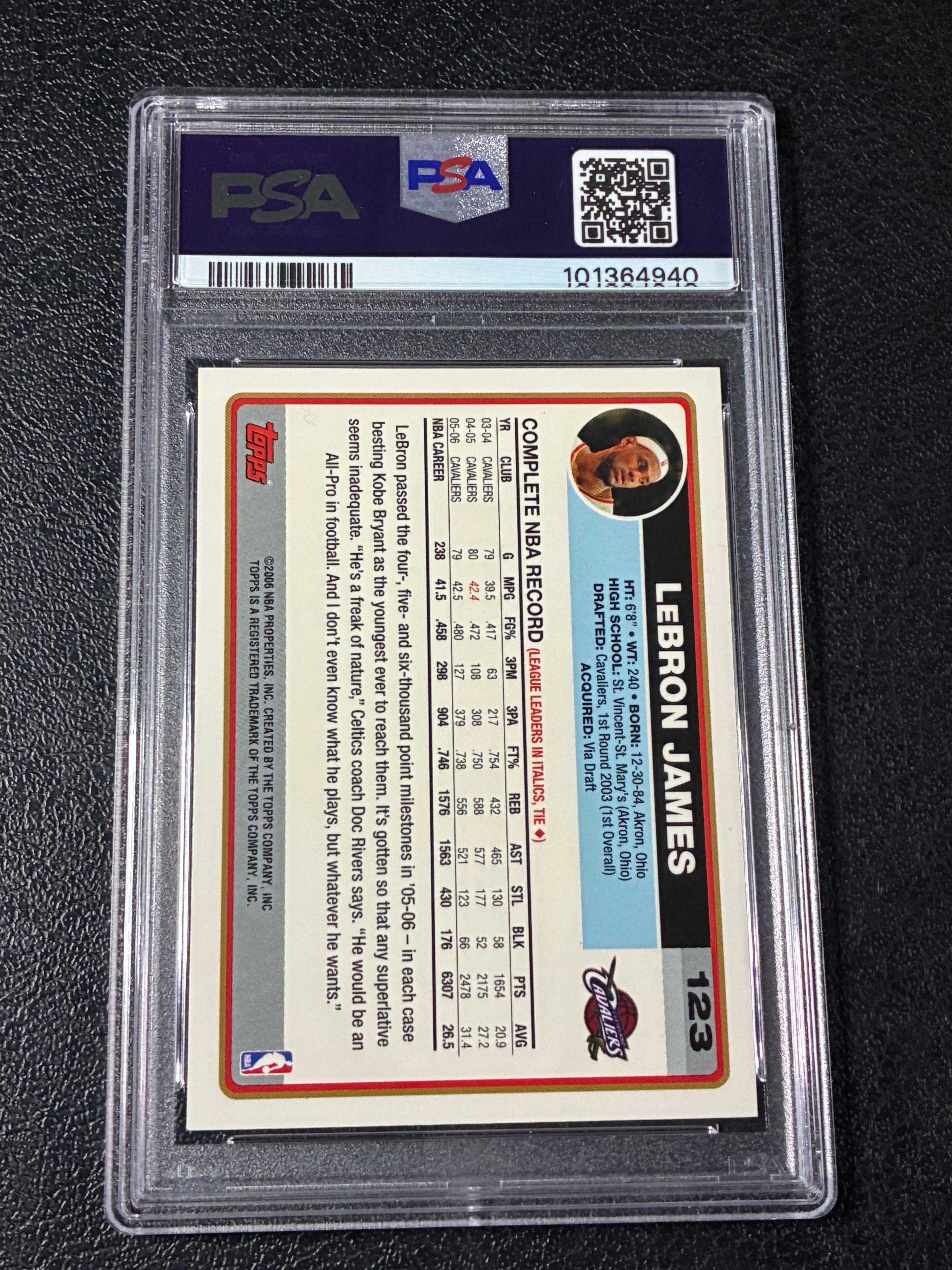 2006-07 Topps - LeBron James #123 PSA 9🔥