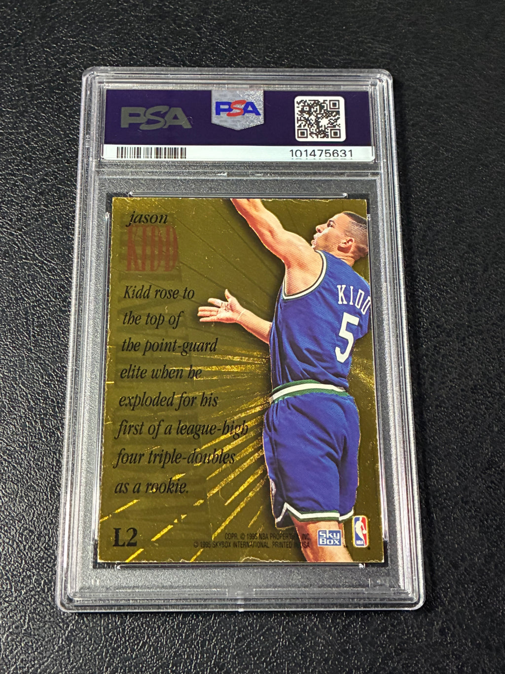 1995-96 Skybox Premium - Larger than Life Jason Kidd #L2 PSA 7🔥