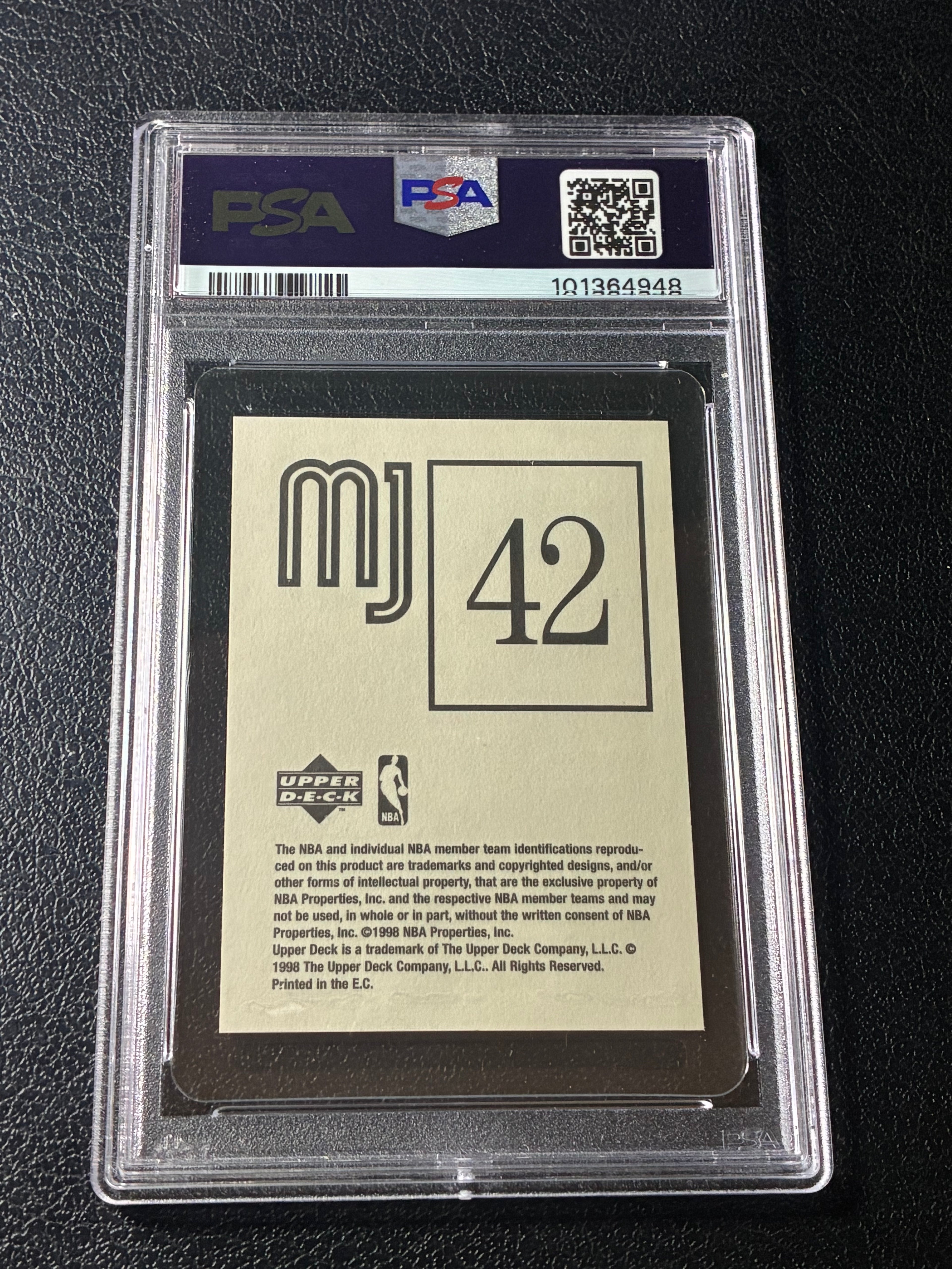 1998 Upper Deck International Michael Jordan MJ Stickers #42 PSA 6🔥