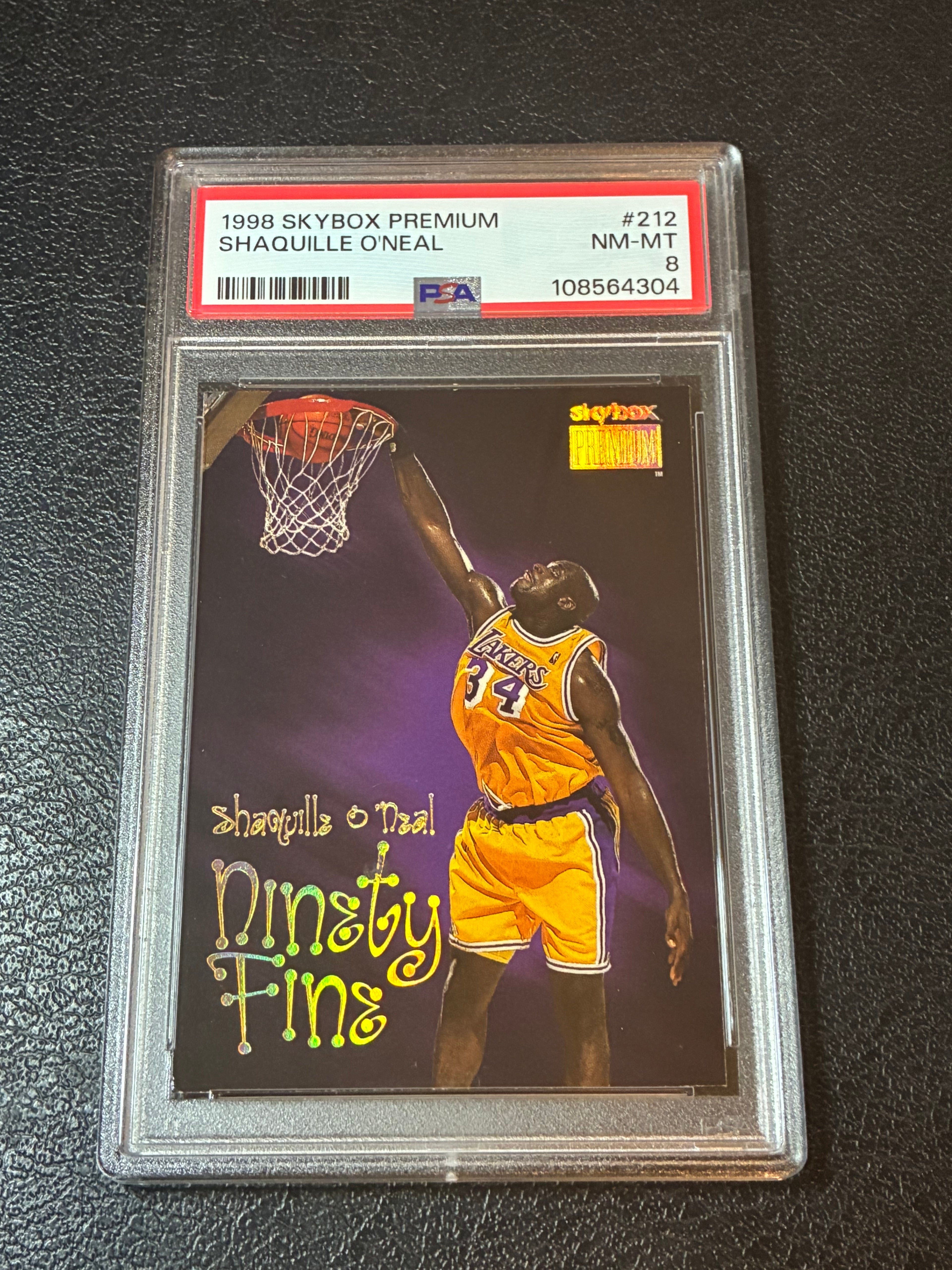 1998-99 Skybox Premium - Ninety Fine Shaquille O'Neal #212 PSA 8🔥
