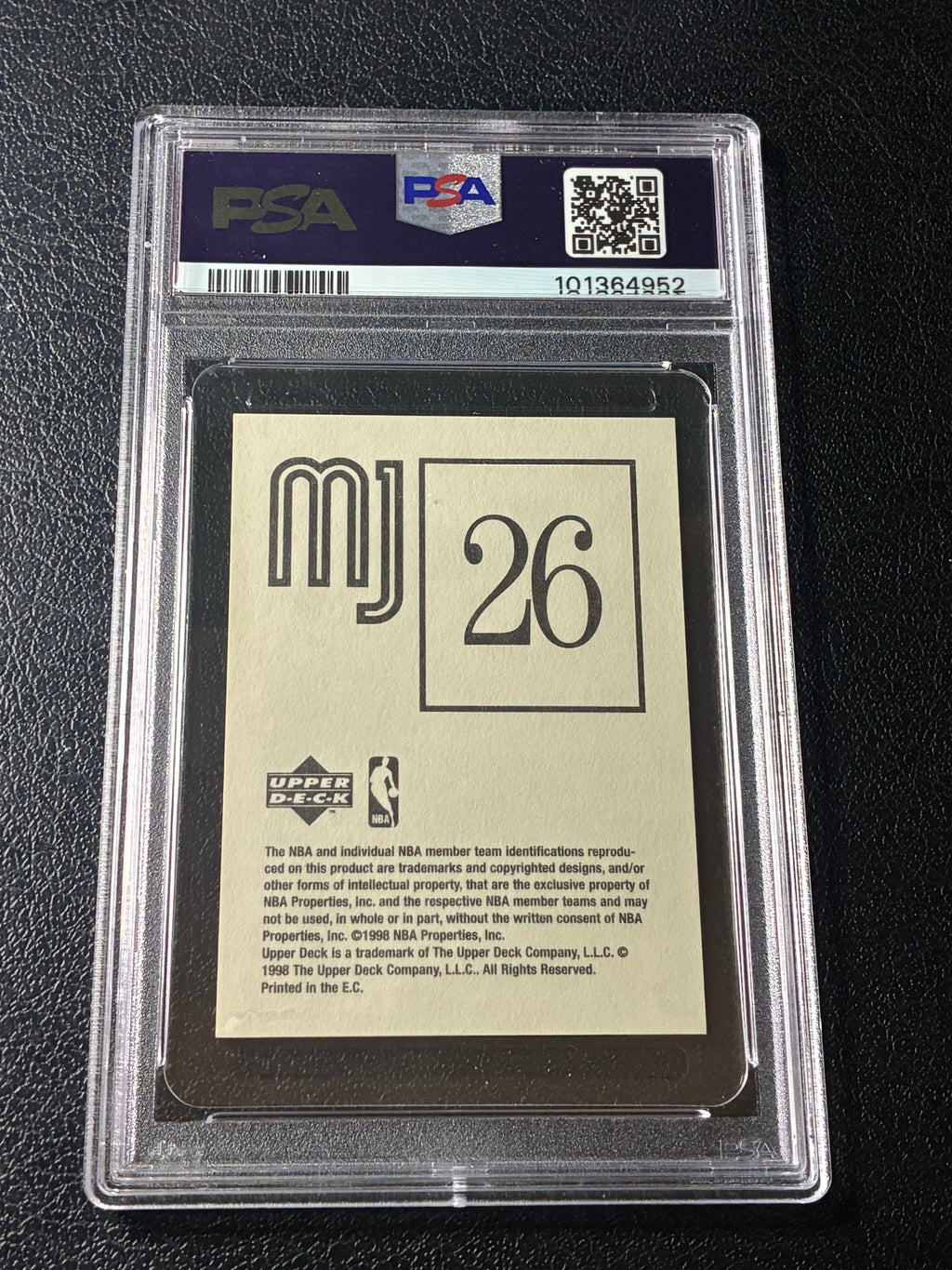 1998 Upper Deck International Michael Jordan MJ Stickers #26 PSA 5🔥