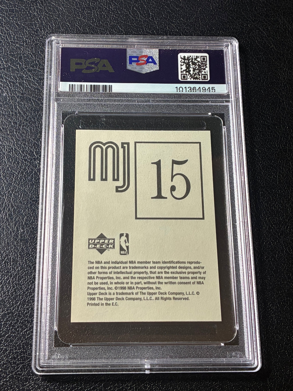 1998 Upper Deck International Michael Jordan MJ Stickers #15 PSA 6🔥