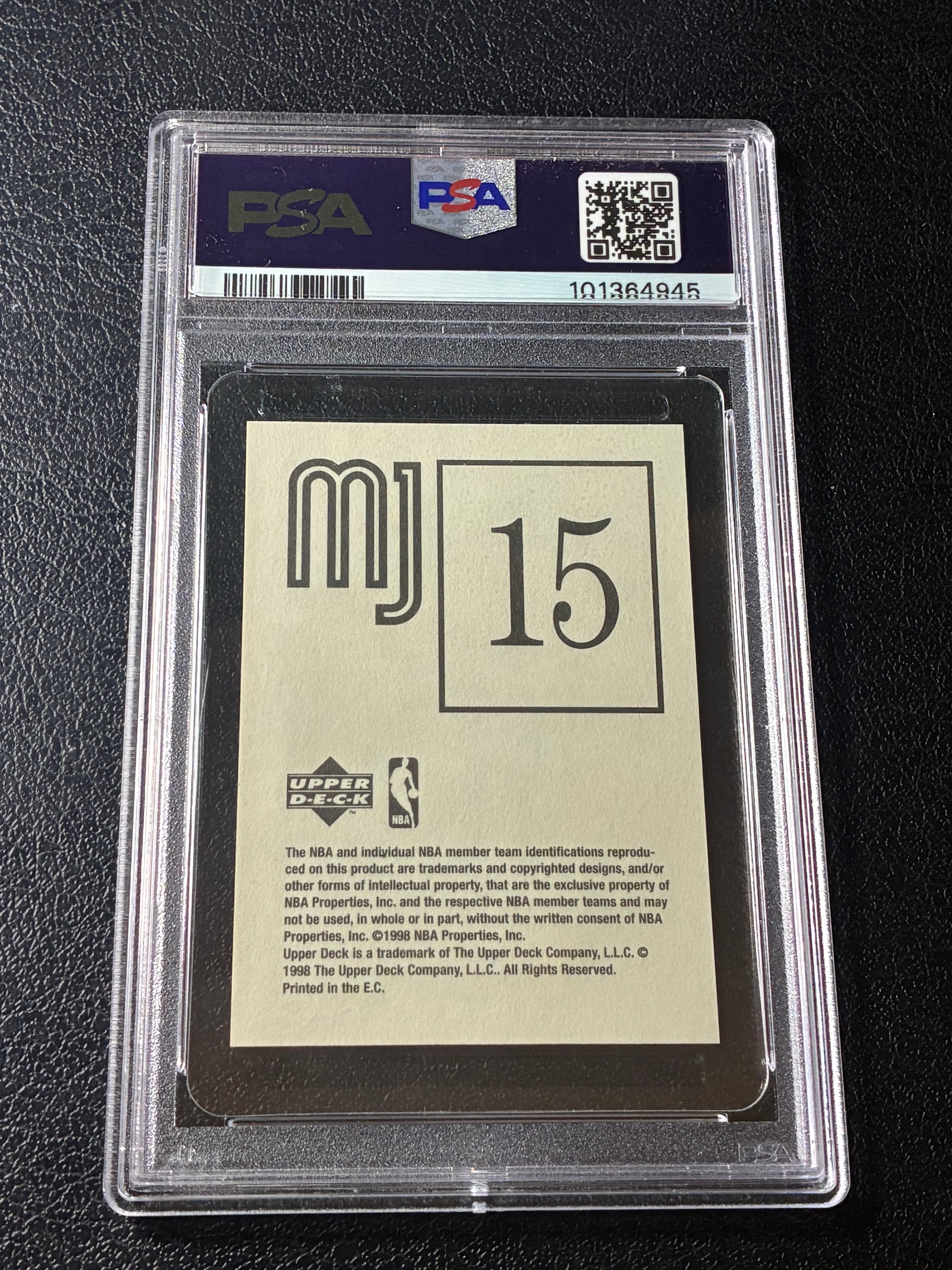 1998 Upper Deck International Michael Jordan MJ Stickers #15 PSA 6🔥