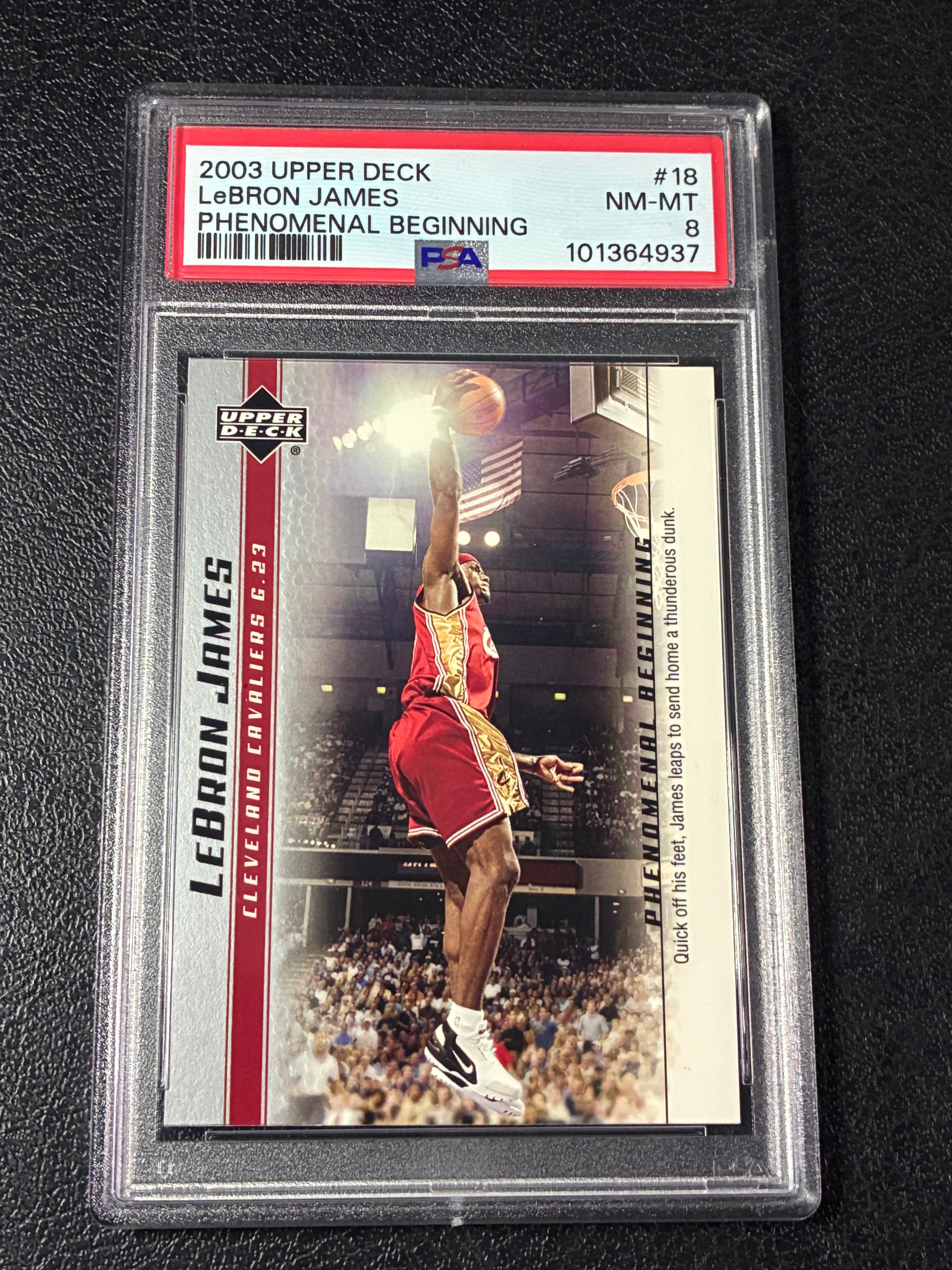2003-04 Upper Deck Lebron James Phenomenal Beginning - LeBron James #18  PSA 8🔥