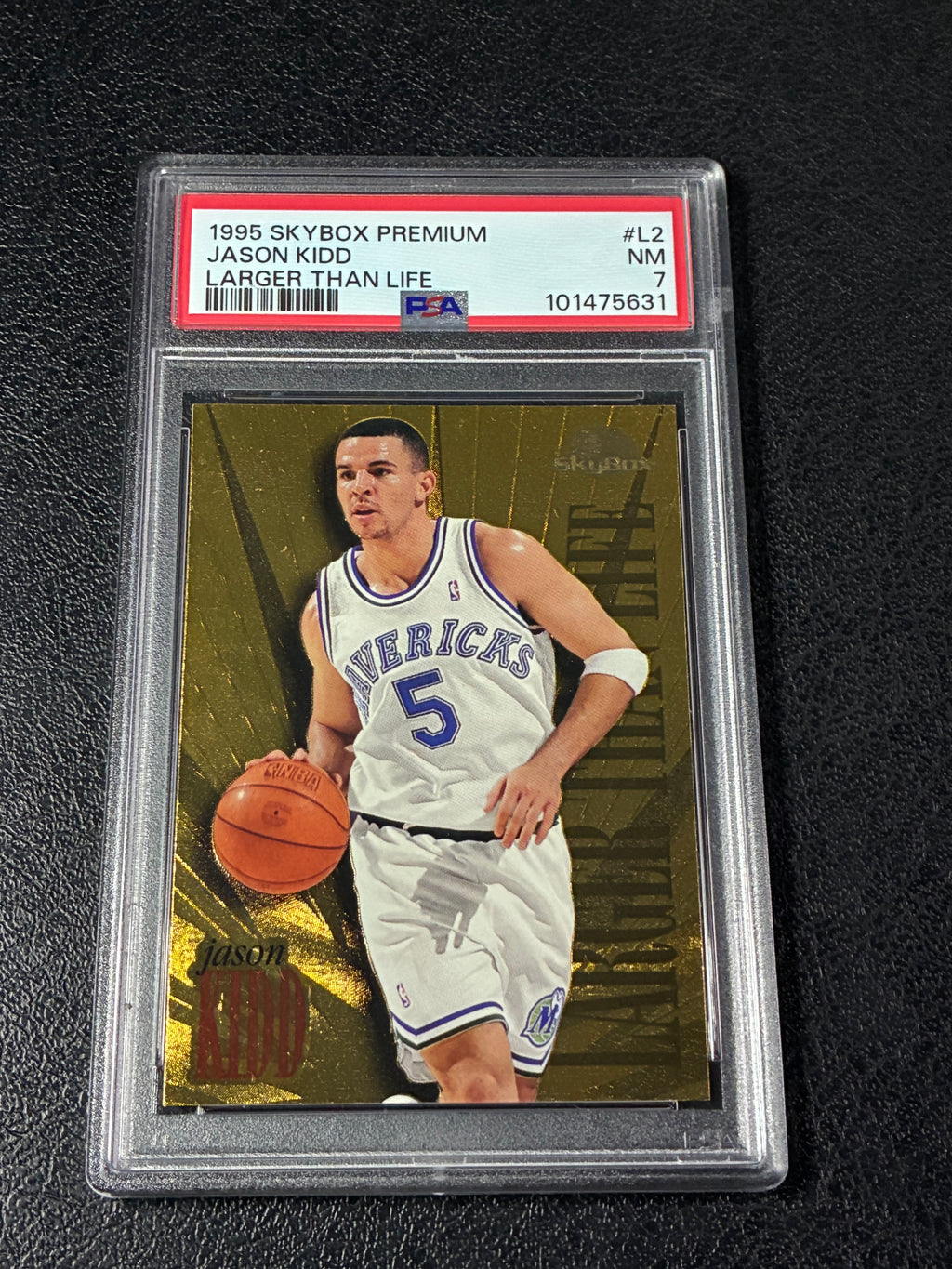 1995-96 Skybox Premium - Larger than Life Jason Kidd #L2 PSA 7🔥