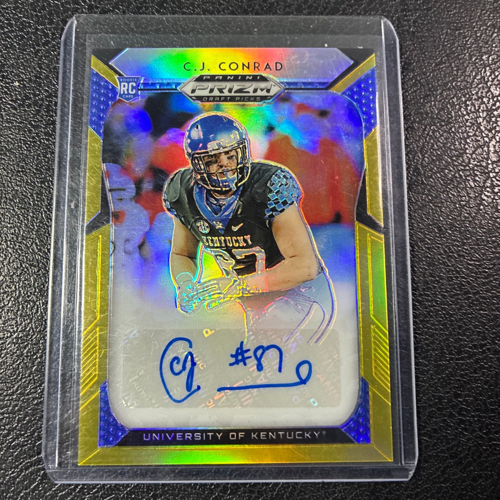 2019 Panini Prizm Draft Picks CJ Conrad Gold Auto /10